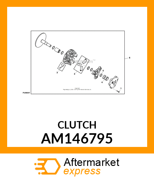 CLUTCH, PRIMARY AM146795