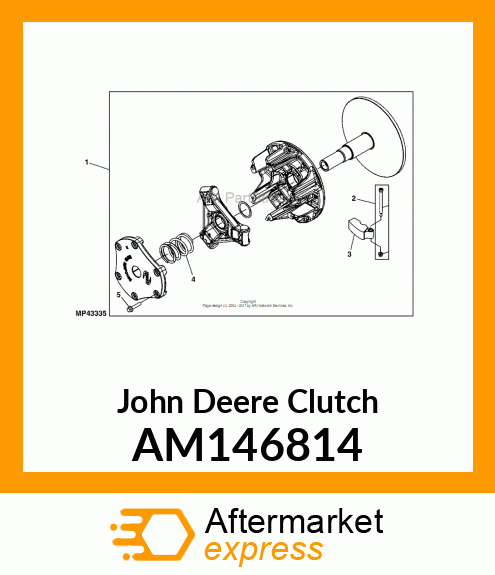 CLUTCH, PRIMARY (DIESEL) AM146814