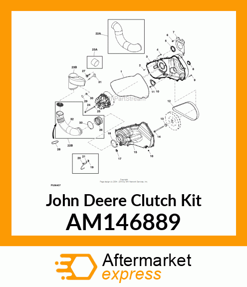 CLUTCH KIT, CLUTCH KIT, SPIDER ASSY AM146889