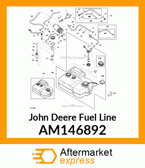 FUEL LINE, FUEL LINE ASSEMBLY AM146892