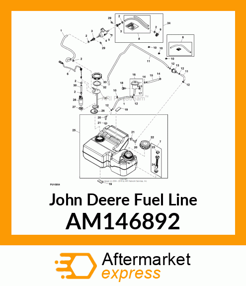 FUEL LINE, FUEL LINE ASSEMBLY AM146892