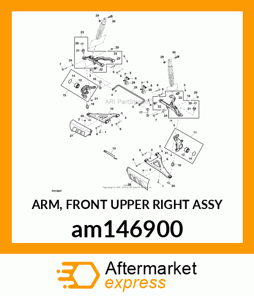 ARM, FRONT UPPER RIGHT ASSY am146900