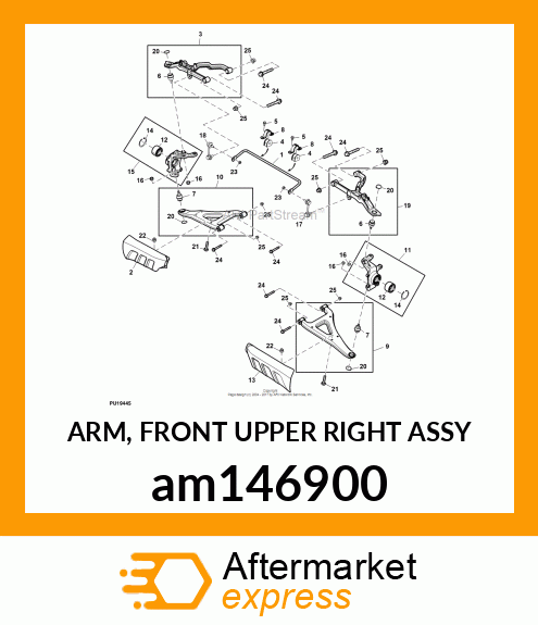 ARM, FRONT UPPER RIGHT ASSY am146900