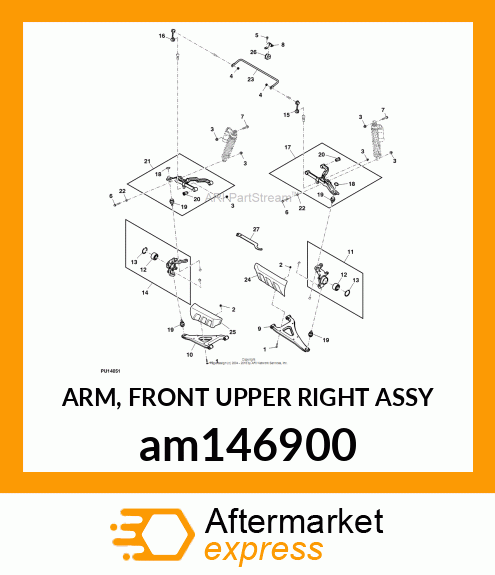 ARM, FRONT UPPER RIGHT ASSY am146900