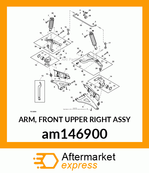 ARM, FRONT UPPER RIGHT ASSY am146900