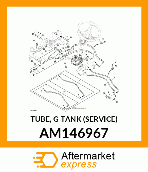 TUBE, G TANK (SERVICE) AM146967