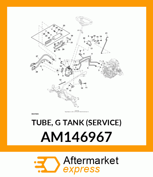 TUBE, G TANK (SERVICE) AM146967