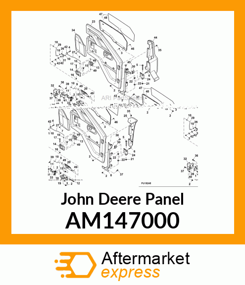 PANEL, PANEL, LH DOOR, CAMO AM147000