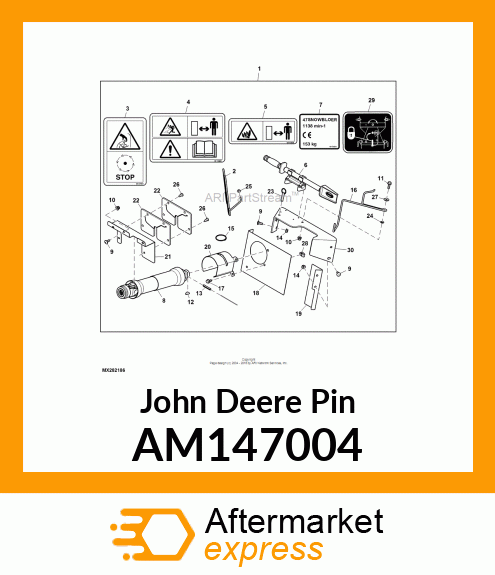 PIN, PIN, DETENT RING ASSY AM147004