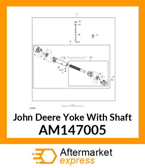 HALF SHAFT COUPLER AM147005