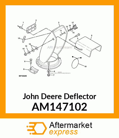 DEFLECTOR, DEFLECTOR, 47SB W/ DOM AM147102