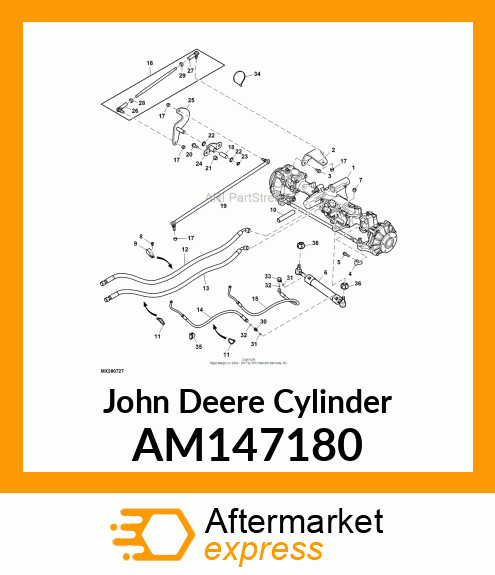 CYLINDER, STEERING (HFWD) AM147180