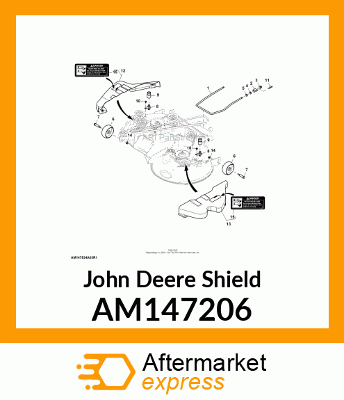 SHIELD, SHIELD, 42RD LH DOMESTIC AM147206