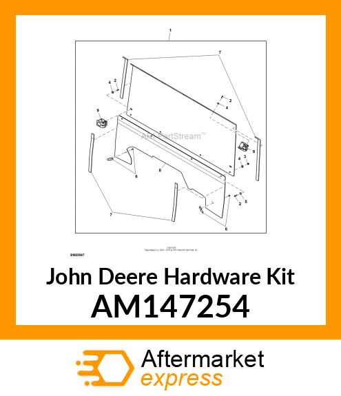 KIT, CLIP AND RIVET HARDWARE AM147254