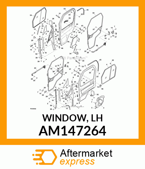 WINDOW, LH AM147264