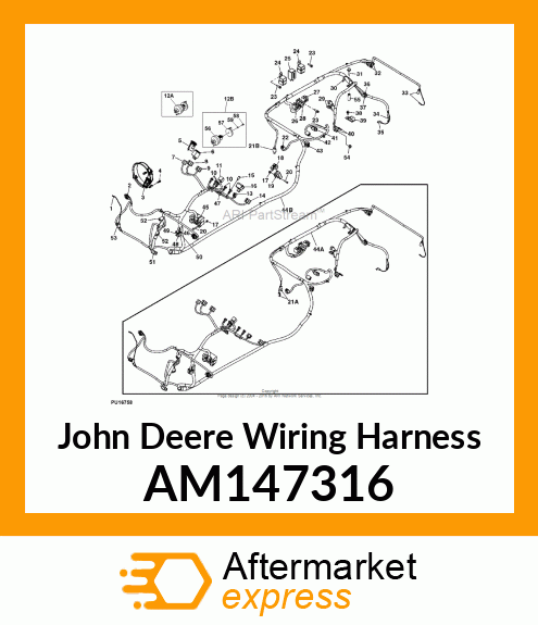 WIRING HARNESS, HARNESS AM147316