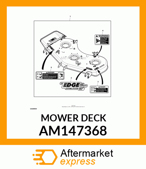 MOWER DECK AM147368