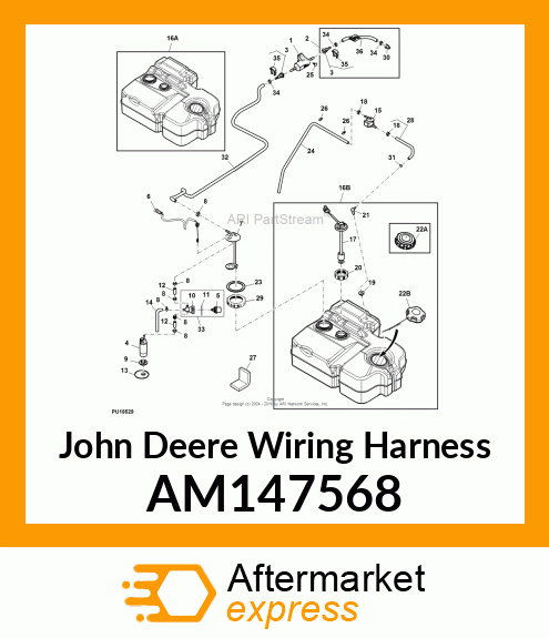 WIRING HARNESS, FUEL PUMP WIRING HA AM147568