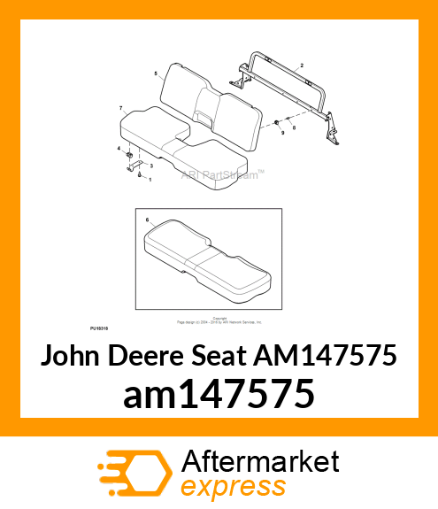 SEAT, SEAT, BASE BENCH (YELLOW) am147575