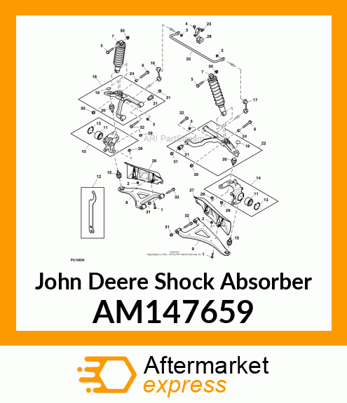 SHOCK, FRONT, XUV 550 S4 AM147659