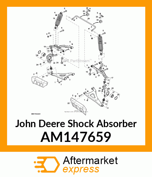 SHOCK, FRONT, XUV 550 S4 AM147659