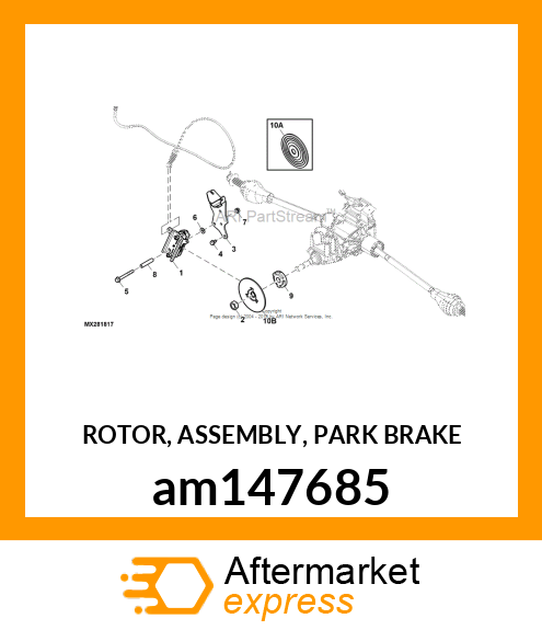 ROTOR, ASSEMBLY, PARK BRAKE am147685