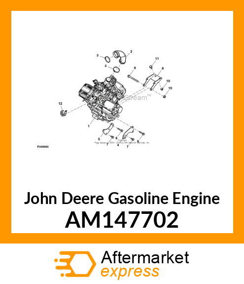 GASOLINE ENGINE, ENGINE, GAS, PIAGG AM147702