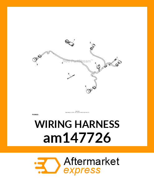 WIRING HARNESS, WIRING HARNESS,TAIL am147726