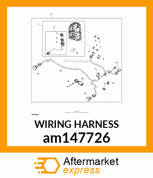 WIRING HARNESS, WIRING HARNESS,TAIL am147726