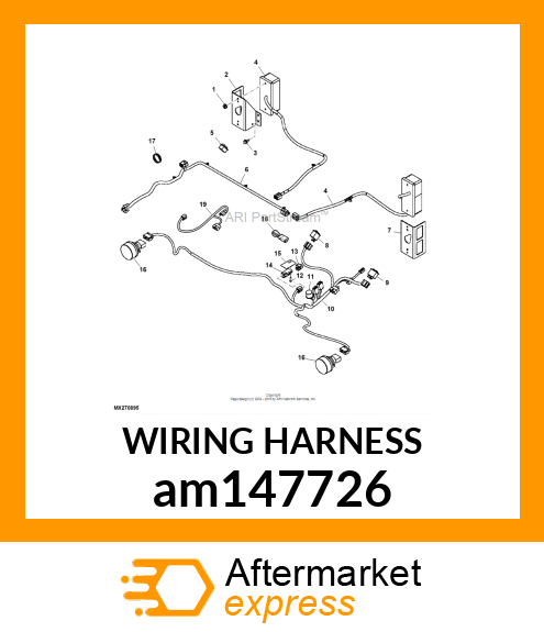 WIRING HARNESS, WIRING HARNESS,TAIL am147726