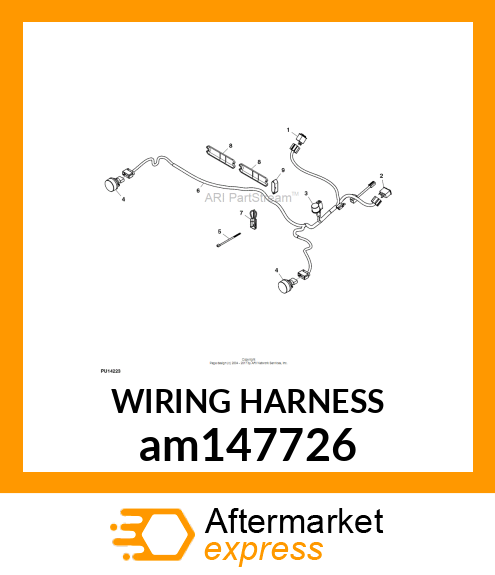 WIRING HARNESS, WIRING HARNESS,TAIL am147726