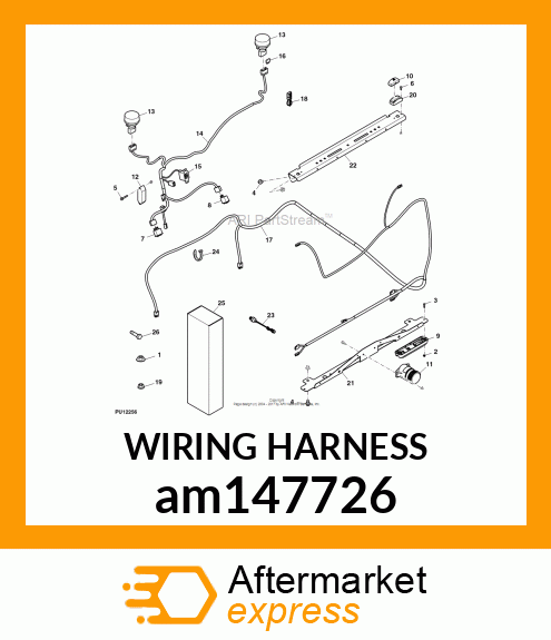 WIRING HARNESS, WIRING HARNESS,TAIL am147726