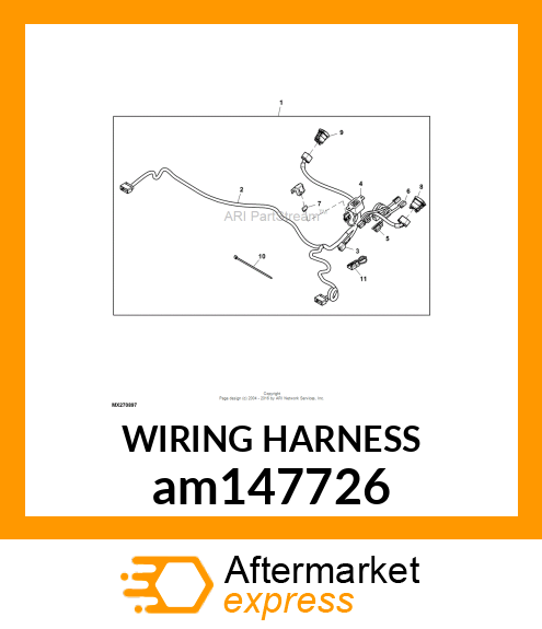 WIRING HARNESS, WIRING HARNESS,TAIL am147726