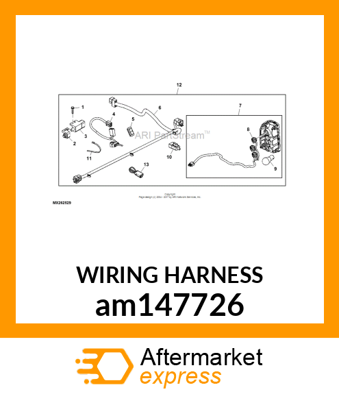 WIRING HARNESS, WIRING HARNESS,TAIL am147726