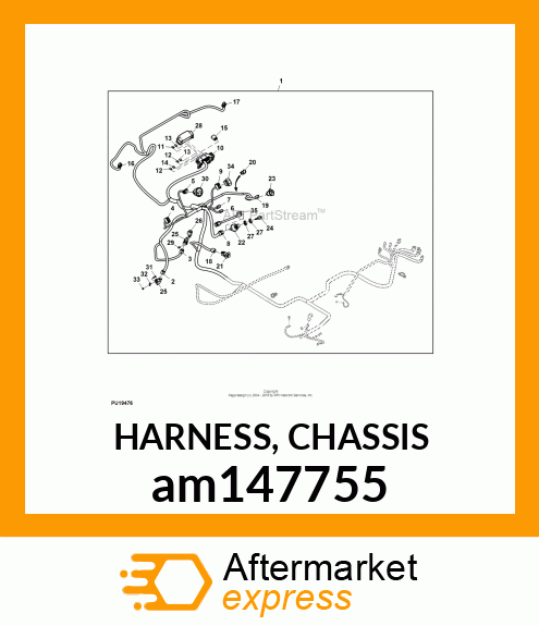 HARNESS, CHASSIS am147755