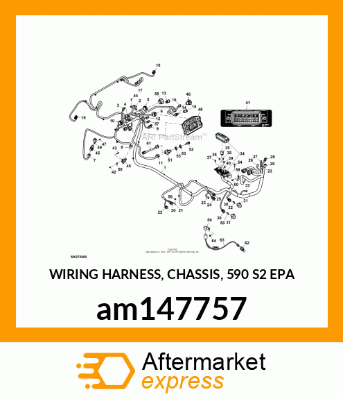 WIRING HARNESS, CHASSIS, 590 S2 EPA am147757