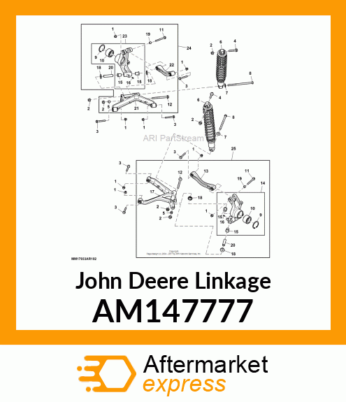 LINKAGE, REAR CORNER, ASSEMBLY, LH AM147777