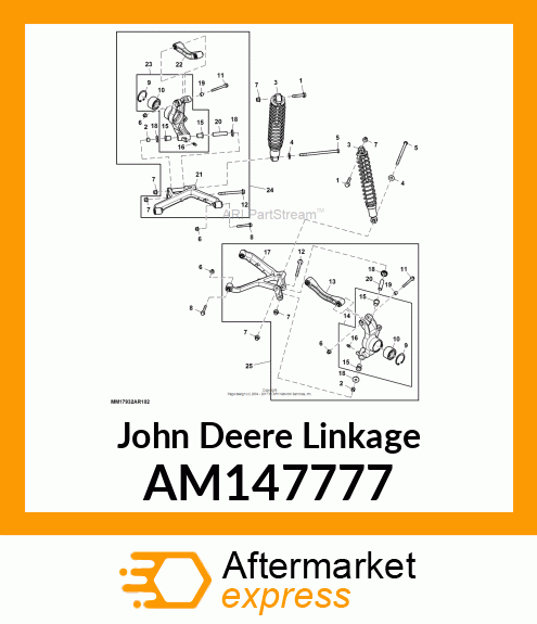 LINKAGE, REAR CORNER, ASSEMBLY, LH AM147777