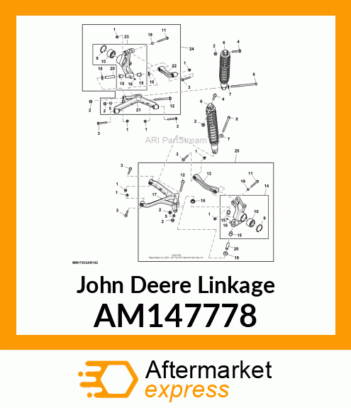 LINKAGE, REAR CORNER, ASSEMBLY, RH AM147778