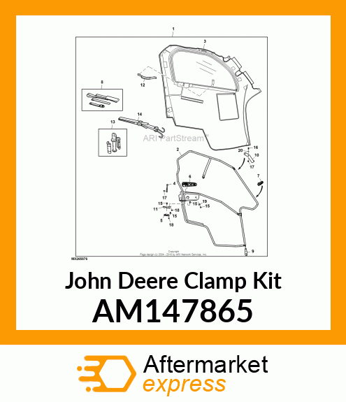 CLAMP KIT, FRAME CLAMP KIT AM147865