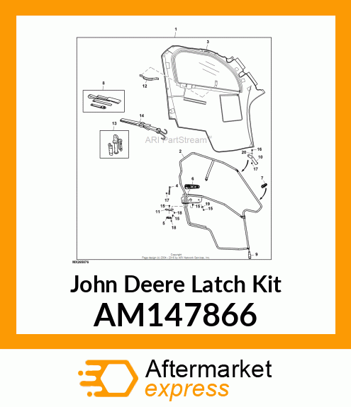 LATCH KIT, INTERIOR LATCH RELEASE K AM147866