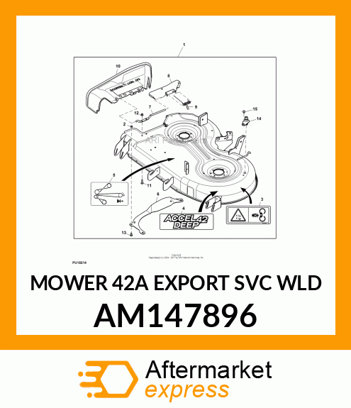 MOWER 42A EXPORT SVC WLD AM147896