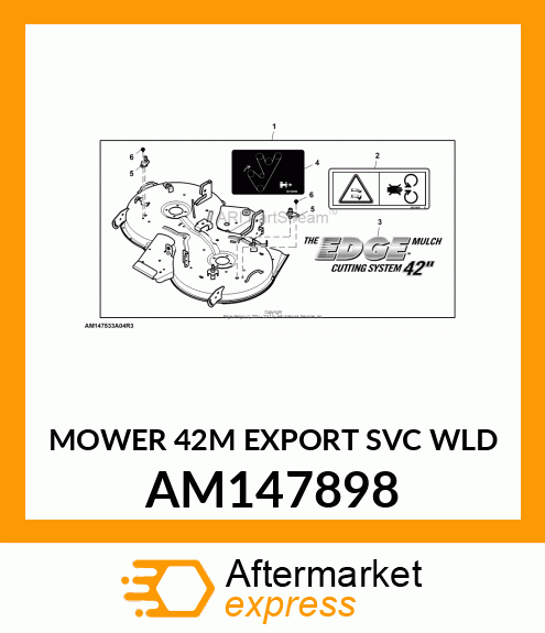 MOWER 42M EXPORT SVC WLD AM147898