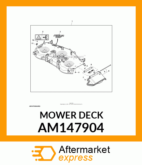 MOWER DECK AM147904