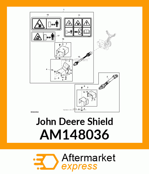 PTO POWERGARD SHIELD, SHIELD, PTO, AM148036