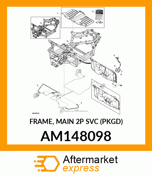 FRAME, MAIN 2P SVC (PKGD) AM148098