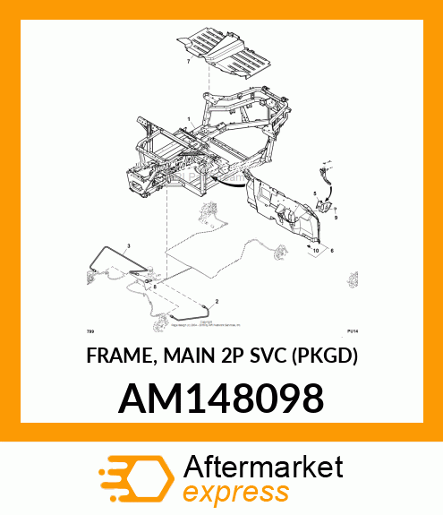 FRAME, MAIN 2P SVC (PKGD) AM148098