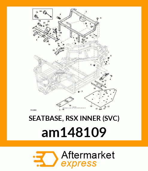 SEATBASE, RSX INNER (SVC) am148109