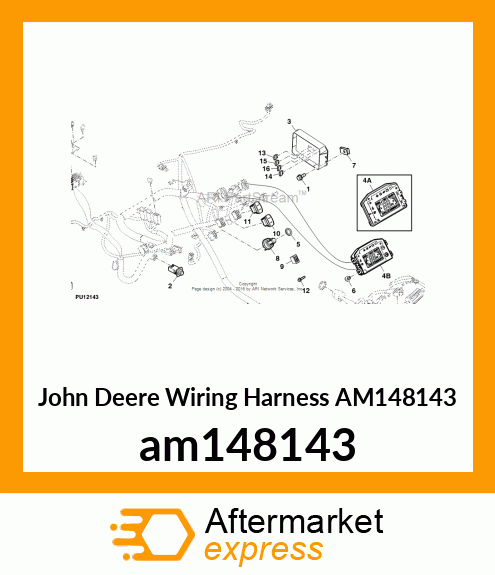 WIRING HARNESS, INSTRUMENT CLUSTER am148143