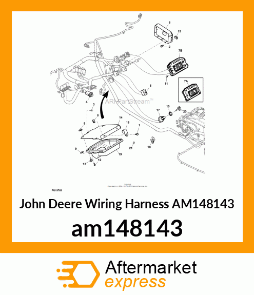 WIRING HARNESS, INSTRUMENT CLUSTER am148143